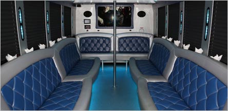 20 Passenger Party Bus Interior Novato