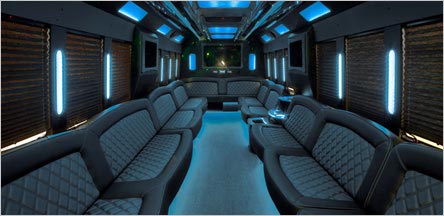 40 Passenger Party Bus Interior Novato