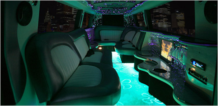 Range Rover Stretch Limo Interior Novato