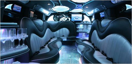 Range Rover Stretch Limousine Interior Novato