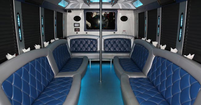 Novato 20 Passenger Party Bus Interior