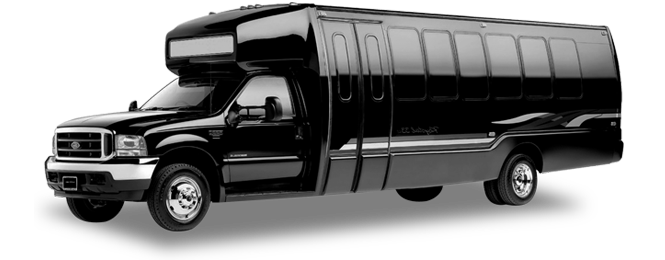 Novato 28 Passenger Party Bus Exterior