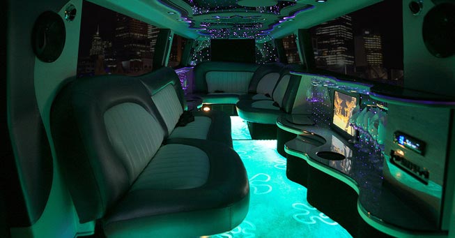 Novato Range Rover Stretch Limo Interior